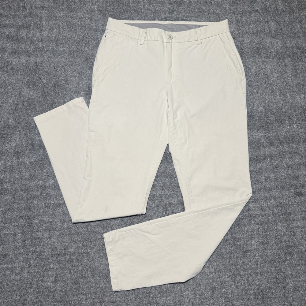 Vineyard Vines On the Go OTG 5 Pocket Pants Men 32x32 Khaki Beige Performance